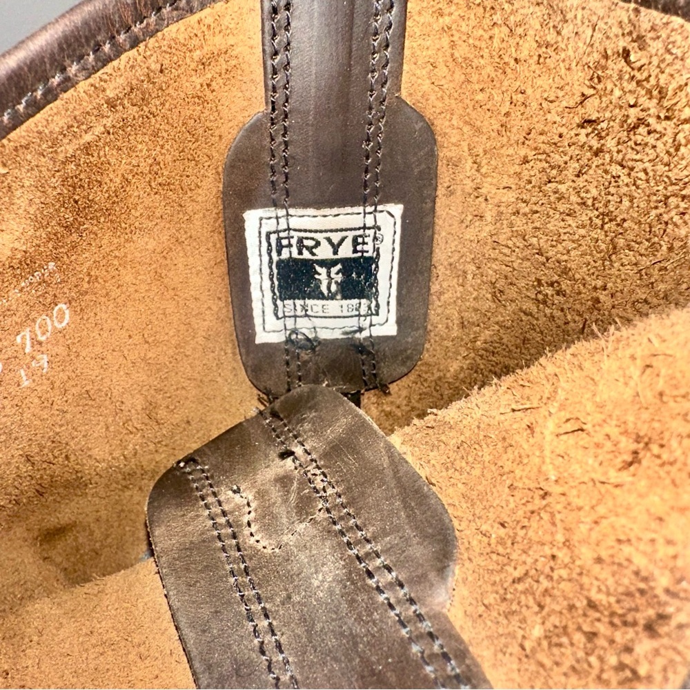 Frye Harness 12r Moto boots in brown - Picture 5 of 13